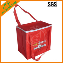 красный напечатанный логотип легкий портативный мешок обед холодный мешок